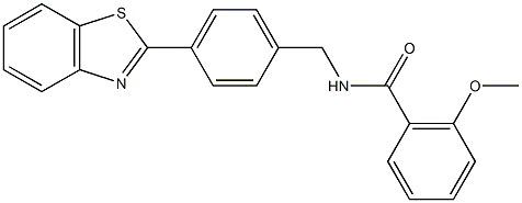 N-[4-(1,3-benzothiazol-2-yl)benzyl]-2-methoxybenzamide Structure