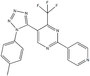 712297-20-6 5-[1-(4-methylphenyl)-1H-tetraazol-5-yl]-2-(4-pyridinyl)-4-(trifluoromethyl)pyrimidine