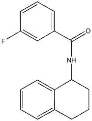 3-fluoro-N-(1,2,3,4-tetrahydro-1-naphthalenyl)benzamide|