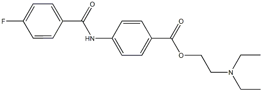 2-(diethylamino)ethyl 4-[(4-fluorobenzoyl)amino]benzoate Struktur