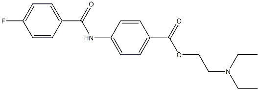 2-(diethylamino)ethyl 4-[(4-fluorobenzoyl)amino]benzoate Structure