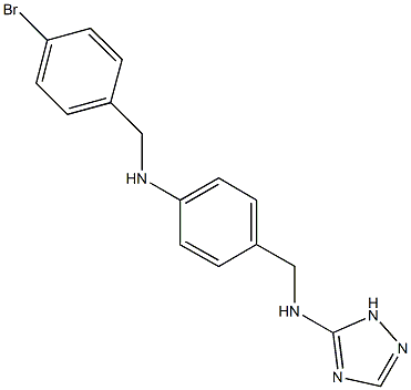 N-(4-bromobenzyl)-N-{4-[(1H-1,2,4-triazol-5-ylamino)methyl]phenyl}amine Struktur