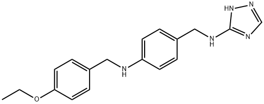 N-(4-ethoxybenzyl)-N-{4-[(1H-1,2,4-triazol-5-ylamino)methyl]phenyl}amine,712317-68-5,结构式