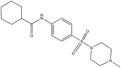 N-{4-[(4-methyl-1-piperazinyl)sulfonyl]phenyl}cyclohexanecarboxamide Structure