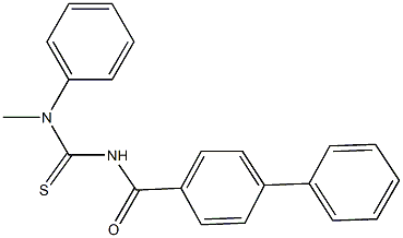 N'-([1,1'-biphenyl]-4-ylcarbonyl)-N-methyl-N-phenylthiourea,712318-89-3,结构式