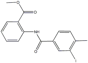 methyl 2-[(3-iodo-4-methylbenzoyl)amino]benzoate,712320-25-7,结构式