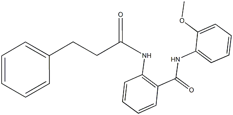 N-(2-methoxyphenyl)-2-[(3-phenylpropanoyl)amino]benzamide Structure