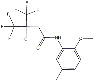 712344-58-6 4,4,4-trifluoro-3-hydroxy-N-(2-methoxy-5-methylphenyl)-3-(trifluoromethyl)butanamide