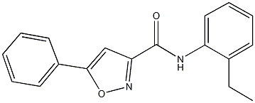 N-(2-ethylphenyl)-5-phenyl-3-isoxazolecarboxamide,712347-86-9,结构式