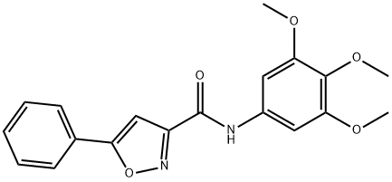 5-phenyl-N-(3,4,5-trimethoxyphenyl)-3-isoxazolecarboxamide|