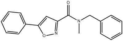 N-benzyl-N-methyl-5-phenyl-3-isoxazolecarboxamide Structure