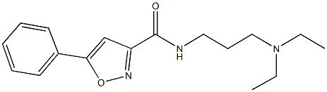 N-[3-(diethylamino)propyl]-5-phenyl-3-isoxazolecarboxamide,712348-06-6,结构式