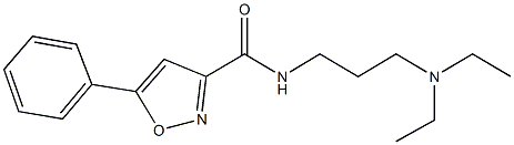 N-[3-(diethylamino)propyl]-5-phenyl-3-isoxazolecarboxamide|