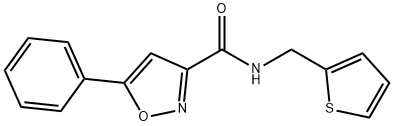 5-phenyl-N-(2-thienylmethyl)-3-isoxazolecarboxamide,712348-08-8,结构式