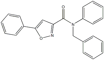 N-benzyl-N,5-diphenyl-3-isoxazolecarboxamide Structure