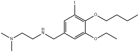 N-(4-butoxy-3-ethoxy-5-iodobenzyl)-N-[2-(dimethylamino)ethyl]amine Structure