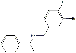 N-(3-bromo-4-methoxybenzyl)-N-(1-phenylethyl)amine 结构式