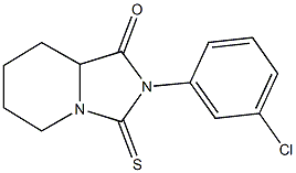 2-(3-chlorophenyl)-3-thioxohexahydroimidazo[1,5-a]pyridin-1(5H)-one Structure