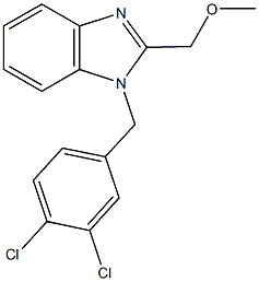 [1-(3,4-dichlorobenzyl)-1H-benzimidazol-2-yl]methyl methyl ether Structure