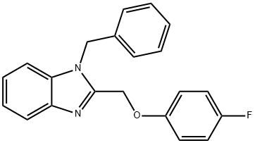 1-benzyl-2-[(4-fluorophenoxy)methyl]-1H-benzimidazole Struktur