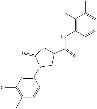 713081-19-7 1-(3-chloro-4-methylphenyl)-N-(2,3-dimethylphenyl)-5-oxo-3-pyrrolidinecarboxamide