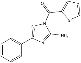 3-phenyl-1-(2-thienylcarbonyl)-1H-1,2,4-triazol-5-ylamine Structure