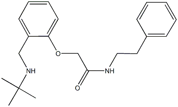 2-{2-[(tert-butylamino)methyl]phenoxy}-N-(2-phenylethyl)acetamide|