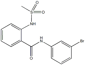 N-(3-bromophenyl)-2-[(methylsulfonyl)amino]benzamide Structure