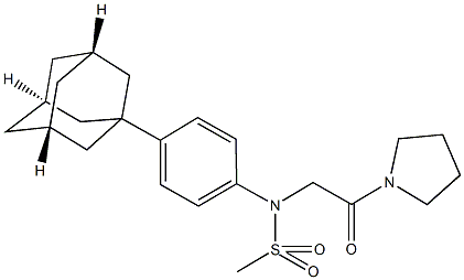 713106-82-2 N-[4-(1-adamantyl)phenyl]-N-[2-oxo-2-(1-pyrrolidinyl)ethyl]methanesulfonamide