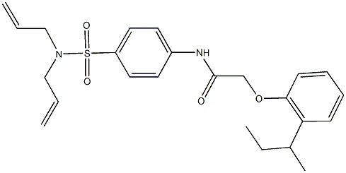 713112-24-4 2-(2-sec-butylphenoxy)-N-{4-[(diallylamino)sulfonyl]phenyl}acetamide
