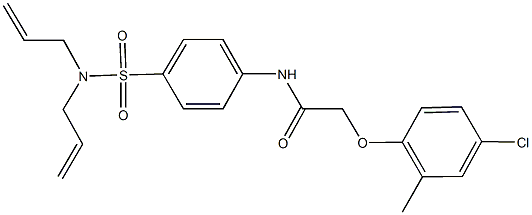 2-(4-chloro-2-methylphenoxy)-N-{4-[(diallylamino)sulfonyl]phenyl}acetamide|