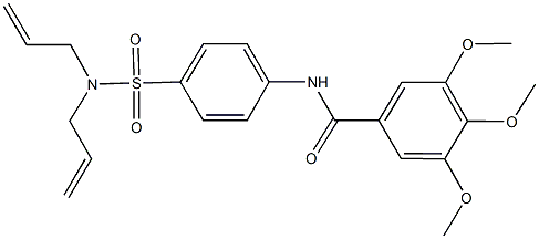 N-{4-[(diallylamino)sulfonyl]phenyl}-3,4,5-trimethoxybenzamide Structure