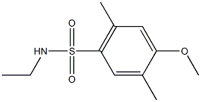 N-ethyl-4-methoxy-2,5-dimethylbenzenesulfonamide Struktur