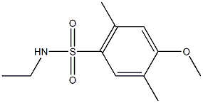 N-ethyl-4-methoxy-2,5-dimethylbenzenesulfonamide 结构式