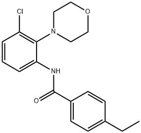 713502-51-3 N-[3-chloro-2-(4-morpholinyl)phenyl]-4-ethylbenzamide