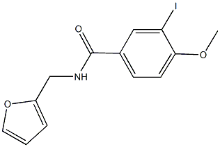 N-(2-furylmethyl)-3-iodo-4-methoxybenzamide Structure