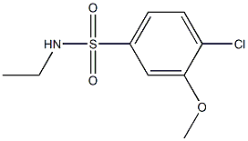 4-chloro-N-ethyl-3-methoxybenzenesulfonamide Structure