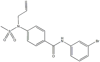 714203-57-3 4-[allyl(methylsulfonyl)amino]-N-(3-bromophenyl)benzamide
