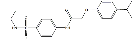 N-{4-[(isopropylamino)sulfonyl]phenyl}-2-(4-isopropylphenoxy)acetamide Structure