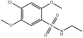 4-chloro-N-ethyl-2,5-dimethoxybenzenesulfonamide 结构式