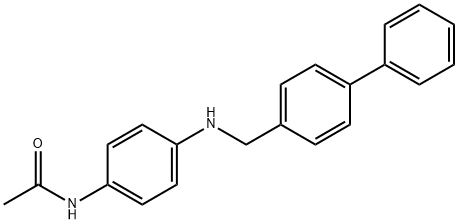 N-{4-[([1,1'-biphenyl]-4-ylmethyl)amino]phenyl}acetamide 结构式