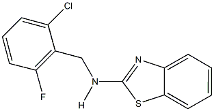 N-(1,3-benzothiazol-2-yl)-N-(2-chloro-6-fluorobenzyl)amine,714207-27-9,结构式