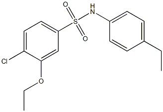 4-chloro-3-ethoxy-N-(4-ethylphenyl)benzenesulfonamide,714210-18-1,结构式