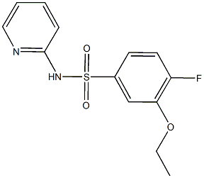 3-ethoxy-4-fluoro-N-(2-pyridinyl)benzenesulfonamide Structure