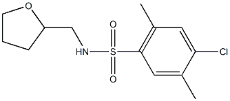 4-chloro-2,5-dimethyl-N-(tetrahydro-2-furanylmethyl)benzenesulfonamide Structure