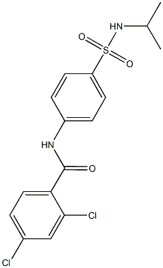 2,4-dichloro-N-{4-[(isopropylamino)sulfonyl]phenyl}benzamide Structure