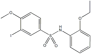 N-(2-ethoxyphenyl)-3-iodo-4-methoxybenzenesulfonamide 结构式