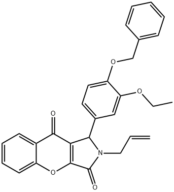 714261-30-0 2-allyl-1-[4-(benzyloxy)-3-ethoxyphenyl]-1,2-dihydrochromeno[2,3-c]pyrrole-3,9-dione