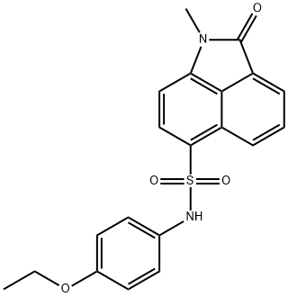 N-(4-ethoxyphenyl)-1-methyl-2-oxo-1,2-dihydrobenzo[cd]indole-6-sulfonamide Struktur