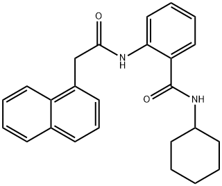 N-cyclohexyl-2-[(1-naphthylacetyl)amino]benzamide,714278-59-8,结构式